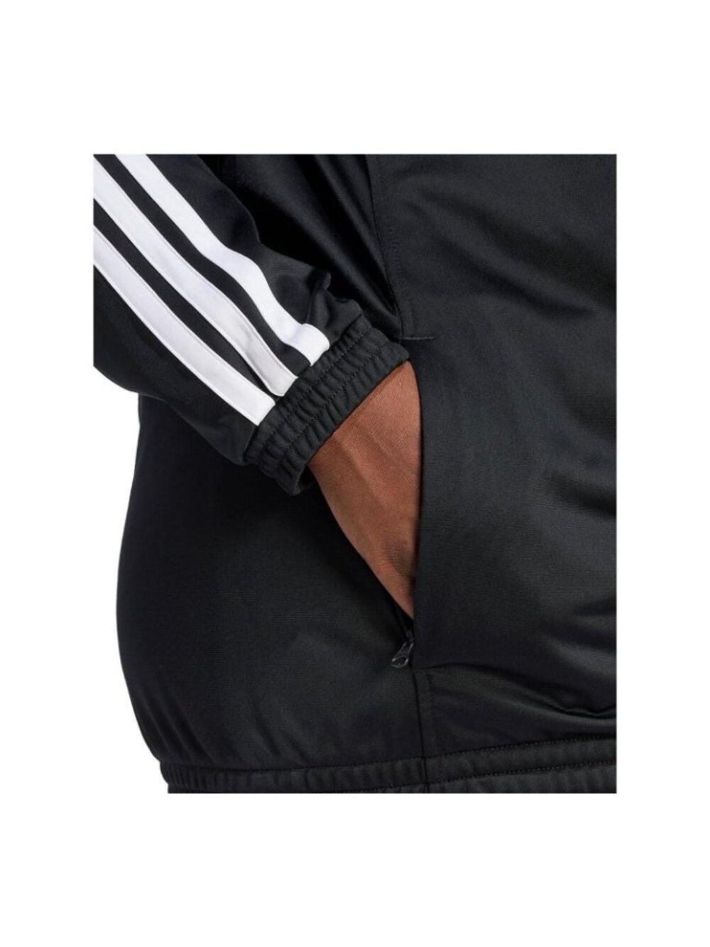 adidas Womens Multi Sprt Track Zip Up - 3 Stripe - Black/White 2XL - Picture 7 of 7